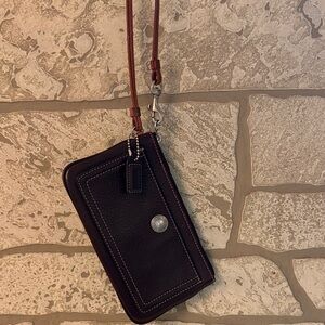 Coach Vintage Pebbled Leather Wristlet